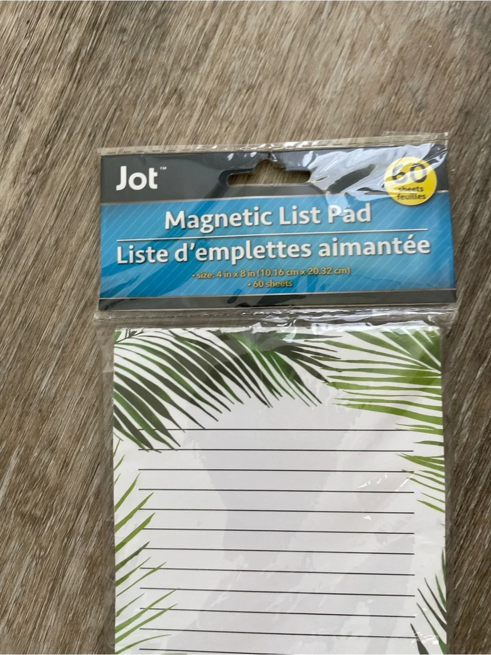Jot Magnetic List Pad - Wild at Heart Palm Print